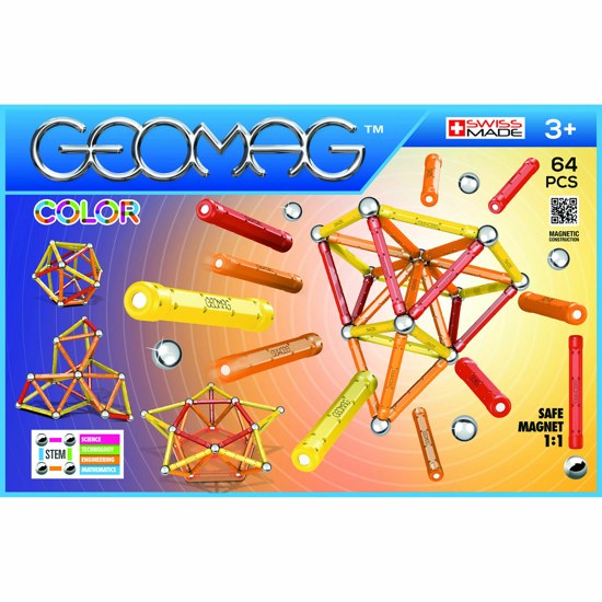 Poza cu Geomag set  magnetic 64 piese Color, 262