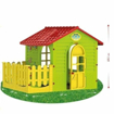 Poza cu Casuta de joaca de exterior pentru copii MochToys Garden House mica cu gard 10839