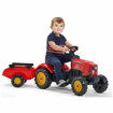 Poza cu Tractor Falk pentru copii, cu pedale si remorca, rosu 2030AB