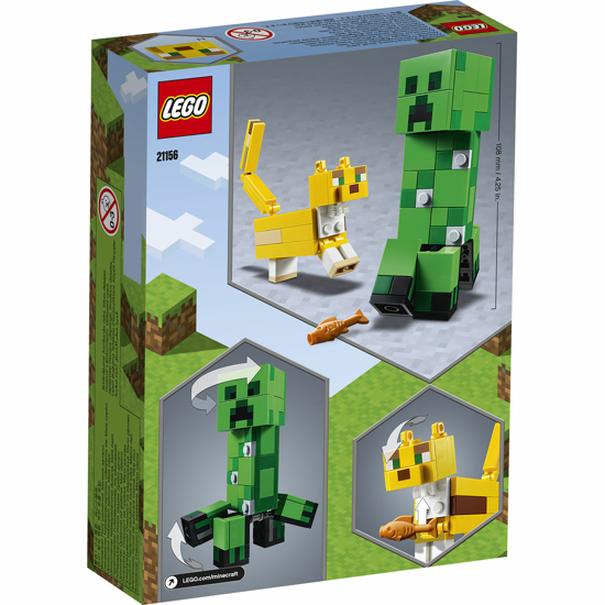 Poza cu LEGO Minecraft - Creeper BigFig si Ocelot 21156