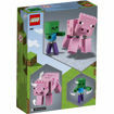Poza cu LEGO Minecraft - Porc BigFig cu bebelus de zombi 21157