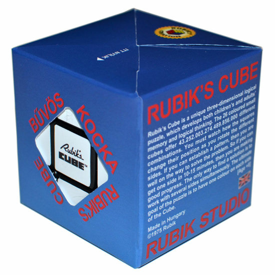 Poza cu Cub Rubik in cutie albastra, 3x3x3
