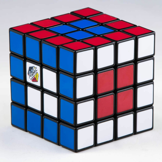 Poza cu Cub Rubik in cutie albastra, 4x4x4