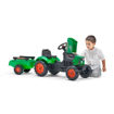 Poza cu Tractor Falk pentru copii, cu pedale si remorca, verde 2031AB