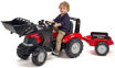 Poza cu FALK - Tractor cu pedale pentru copii Case IH Puma 240CVX cu incarcator si remorca 996AM 