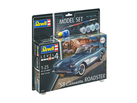 Poza cu Set model Revell 58 Corvette Roadster 67037