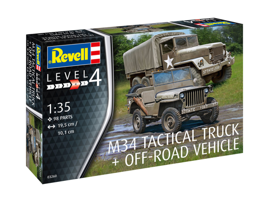 Poza cu Revell M34 Tactical Truck  and  Off Road Vehicle 1:35 3260