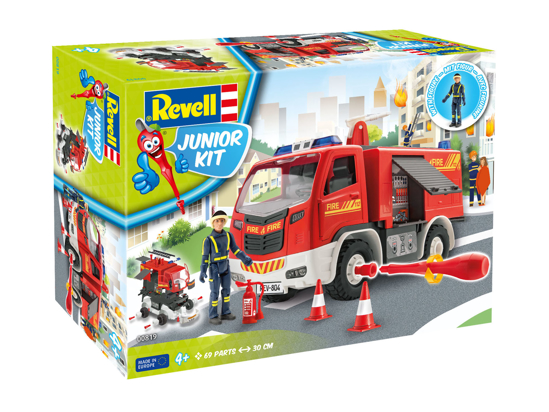 Poza cu Revell Junior Kit Camion de pompieri cu șofer 0819