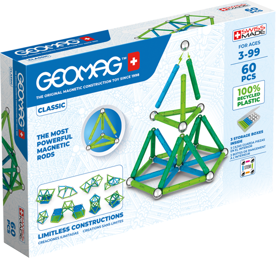Poza cu Geomag set magnetic  60 piese Green line 272