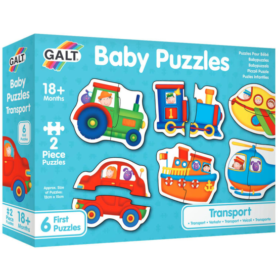 Poza cu Puzzle bebelusi Galt, Duo Transport, 12 piese