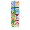 Poza cu Set 4 cuburi stivuibile Winfun, material textil, pentru bebelusi, multicolor