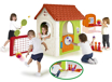 Poza cu Casuta de joaca de exterior pentru copii cu activitati 6 in 1, Feber, 13048