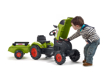 Poza cu Jucarie tractor pentru copii cu pedale si remorca, Falk, 2041C