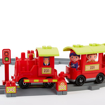 Poza cu Joc de construit Tren cu sine, Steam Train Abrick Ecoiffier, cu 2 masinute si 4 figurine, 3067
