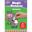 Poza cu Carte de colorat Galt: Magic Pictures Razuim si coloram - Animale, L1413L