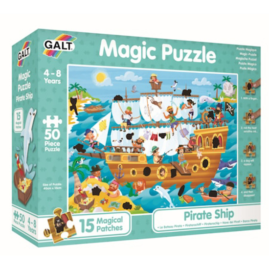 Poza cu Puzzle pentru baieti Galt Corabia piratilor, 50 piese, 4-8 ani
