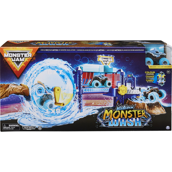 Poza cu Set de joaca Monster Jam - Megalodon Monster Wash, Spalatorie Auto
