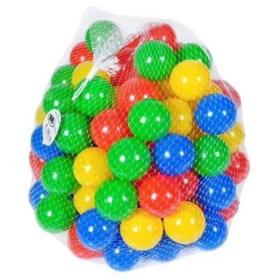 Poza cu Set 60 de bile din plastic pentru spatii de joaca multicolor