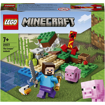 Poza cu LEGO® Minecraft - Ambuscada Creeper™ 21177, 72 piese