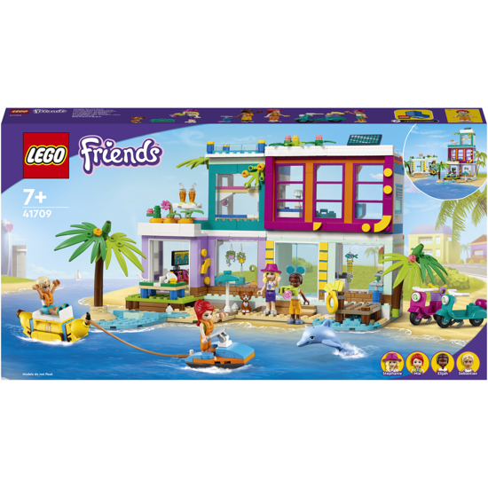 Poza cu LEGO® Friends - Casa de vacanta de pe plaja 41709, 686 piese