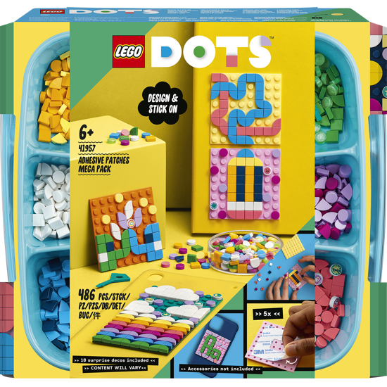 Poza cu LEGO® DOTS - Mega pachet cu petice adezive 41957, 486 piese