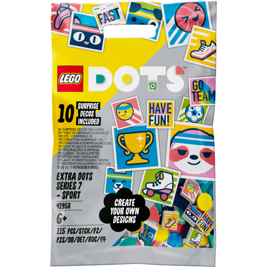 Poza cu LEGO® DOTS - Extra Seria 7 - SPORT 41958, 115 piese