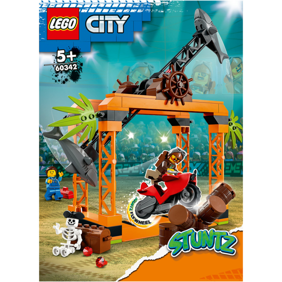 Poza cu LEGO® City - Provocarea de cascadorii Atacul rechinului 60342, 122 piese