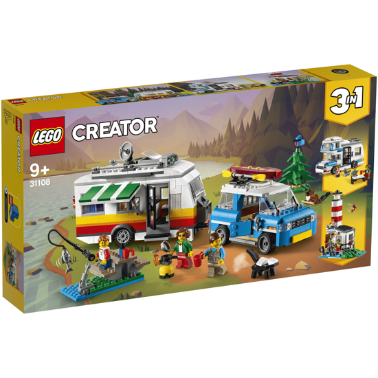 Снимка на LEGO Creator 3 in 1 - Vacanta in familie cu rulota 31108, 766 piese