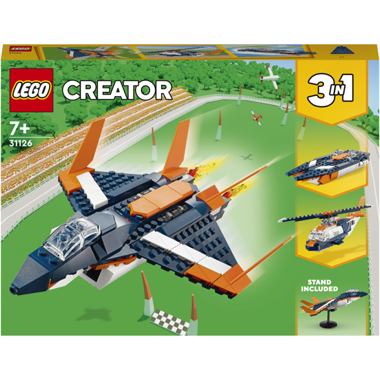 Poza cu LEGO® Creator 3 in 1 - Avion supersonic 31126, 215 piese