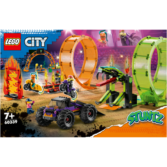 Poza cu LEGO® City - Arena de cascadorii cu doua bucle 60339, 598 piese