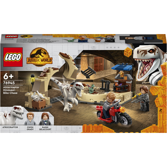 Poza cu LEGO® Jurassic World - Dinozaur Atrociraptor: Urmarirea cu motocicleta 76945, 169 piese