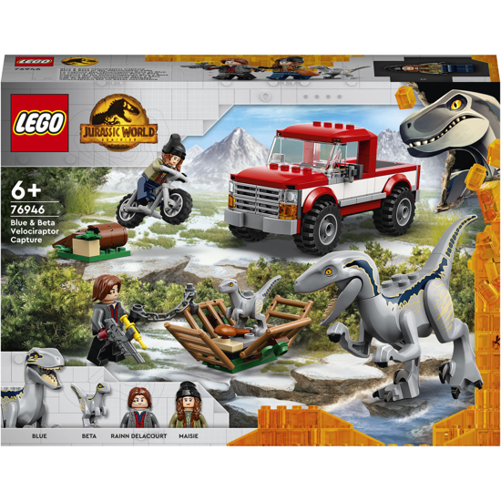 Poza cu LEGO® Jurassic World - World Capturarea Velociraptorilor Blue si Beta 76946, 181 piese