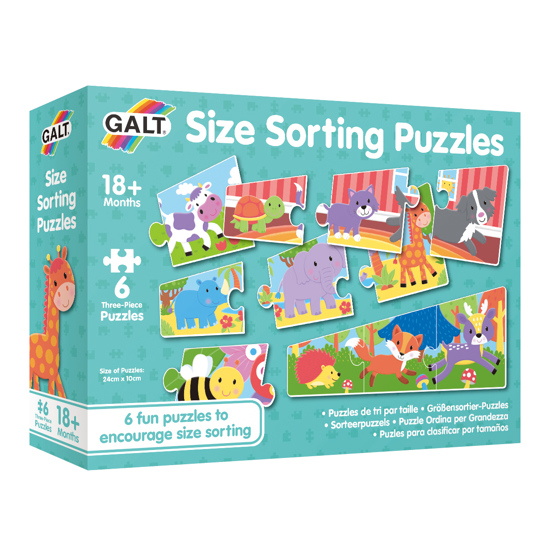 Poza cu Set 6 puzzle Galt - Animale, 3 piese