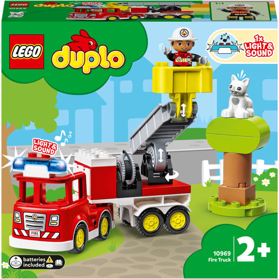 Poza cu LEGO® DUPLO® - Camion de pompieri pentru salvare 10969, 21 piese