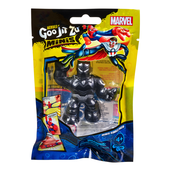 Poza cu Figurina elastica Goo Jit Zu Minis S5 Marvel Black Panther 41380-41382
