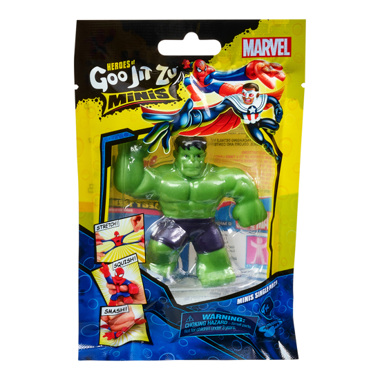 Poza cu Figurina elastica Goo Jit Zu Minis S5 Marvel Hulk 41380-41385