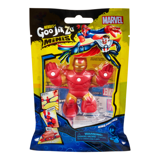Figurina elastica Goo Jit Zu Minis S5 Marvel Iron Man