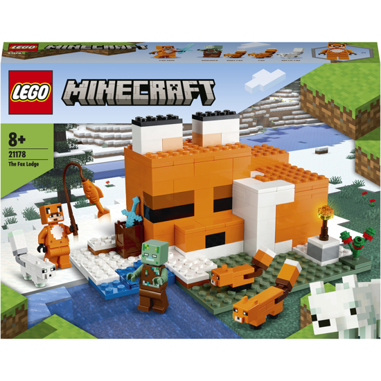 Poza cu LEGO® Minecraft - Vizuina vulpilor 21178, 193 piese