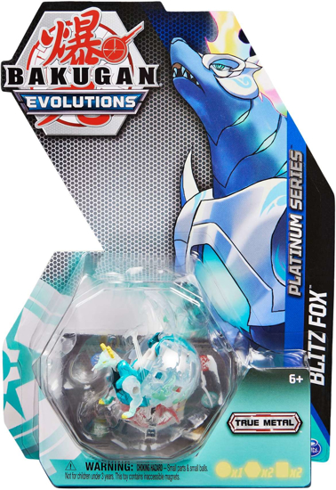 Poza cu Figurina metalica Bakugan Evolutions Platinum S4, Blitz Fox SPM 20135946