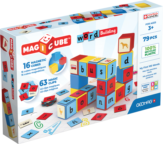 Poza cu Magicube Geomag cuburi cu litere 79 buc 259
