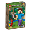 Poza cu LEGO® Minecraft - Steve Minecraft BigFig cu papagal 21148