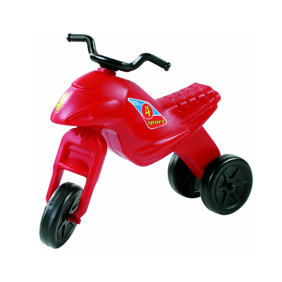 Poza cu Motocicleta copii cu trei roti fara pedale mare culoarea rosie