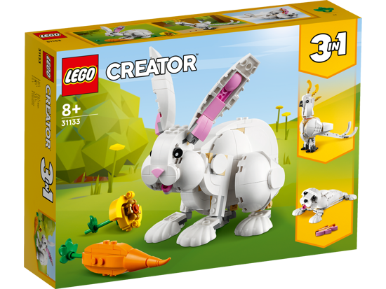 Poza cu LEGO® Creator 3 in 1 - Iepure alb 31133, 258 piese 