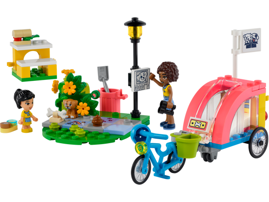 Poza cu LEGO® Friends - Bicicleta pentru salvarea cainilor 41738, 125 piese 