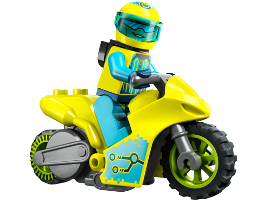 Poza cu LEGO® City - Motocicleta de cascadorie cibernetica 60358, 13 piese