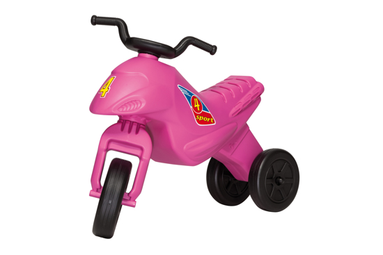 Poza cu Motocicleta copii cu trei roti fara pedale mediu culoarea magenta