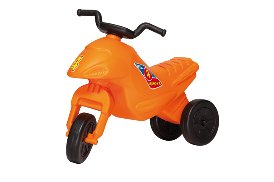 Poza cu Motocicleta copii cu trei roti fara pedale mic culoarea portocaliu