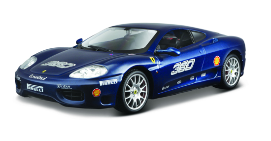 Poza cu Macheta Bburago Ferrari Racing 360 Challenge 1:24, albastru