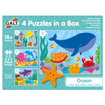 Poza cu Set puzzle 4 in 1 Galt, Ocean, 2,3,4,5 piese, 1005452
