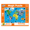 Снимка на Magic puzzle Galt, harta lumii cu animale, 1005464